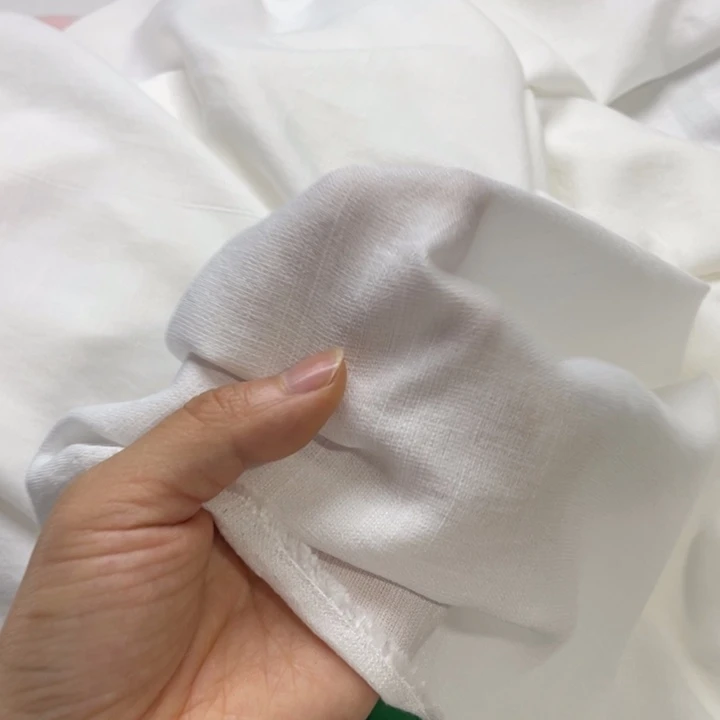天丝（莱赛尔纤维）白色竹节麻1米