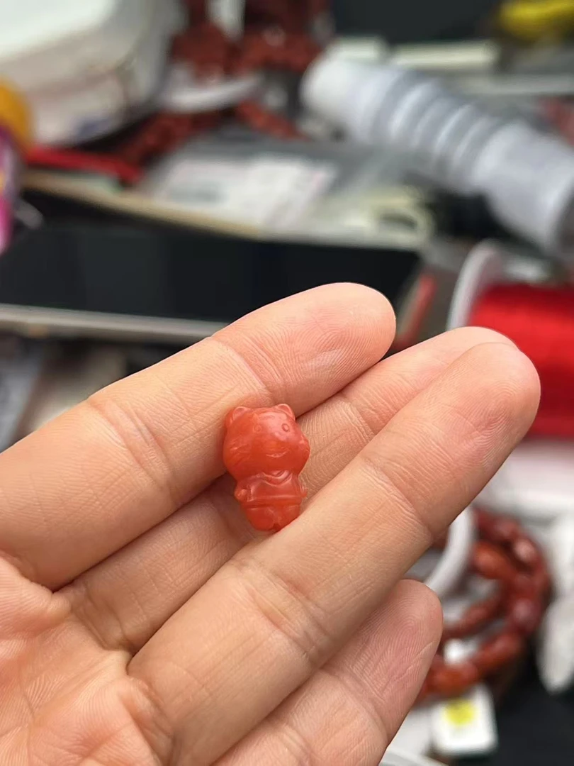 【吉福珠宝】南红玛瑙老虎吊坠提溜满色满肉精工雕刻精细 多样性发