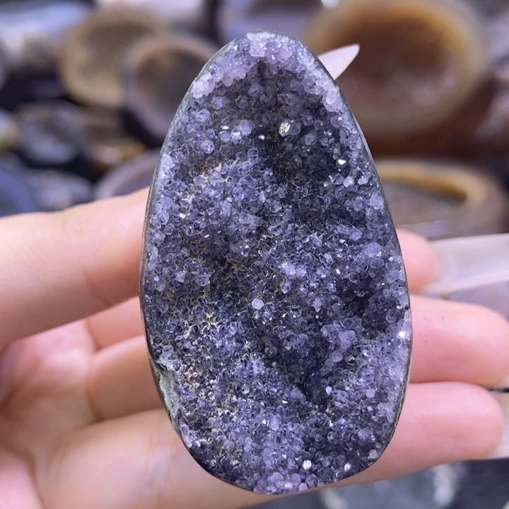 未镶嵌珠宝半成品紫晶福利小蛋