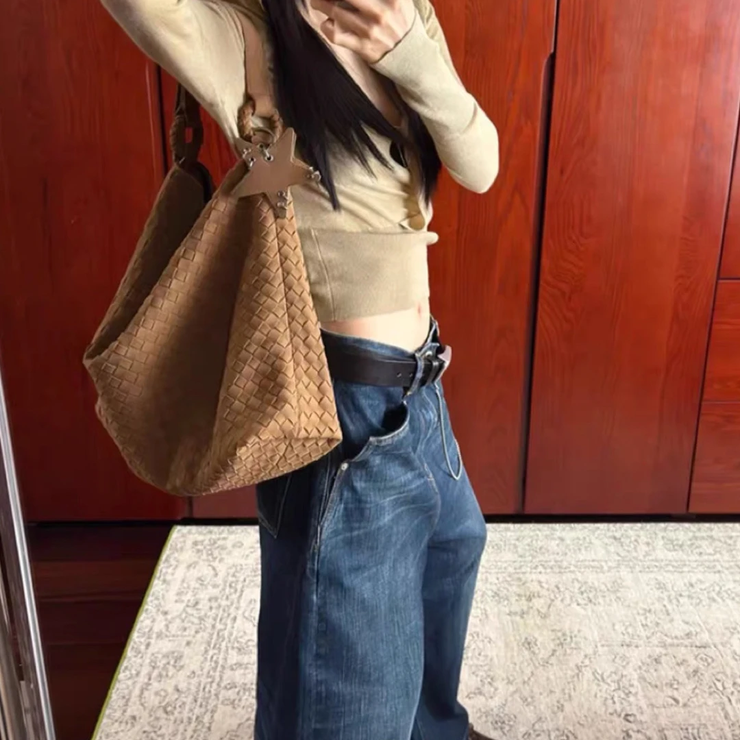 【麂皮磨砂绒手工编织】专拍链接