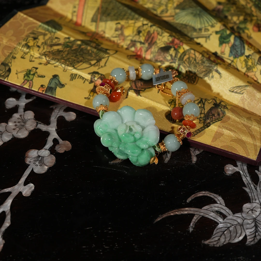 2.20香港王老板-翡翠手链手串kb958