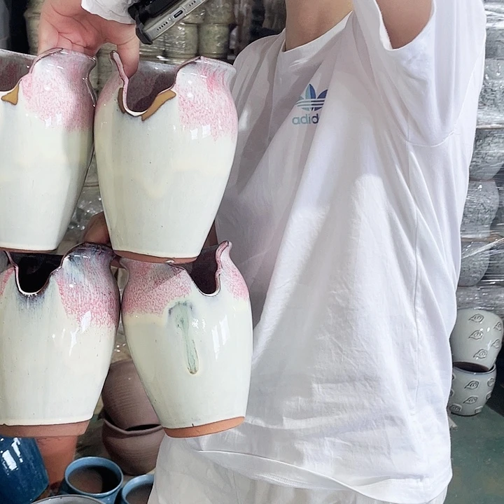 红陶瑕疵高18/13四个