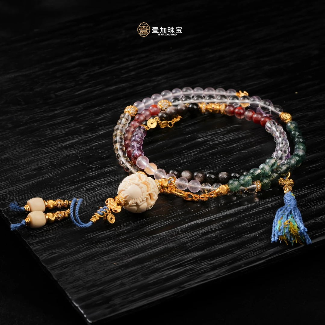 壹加师姐|手工设计px水晶多宝多圈项链多样性发一7296n