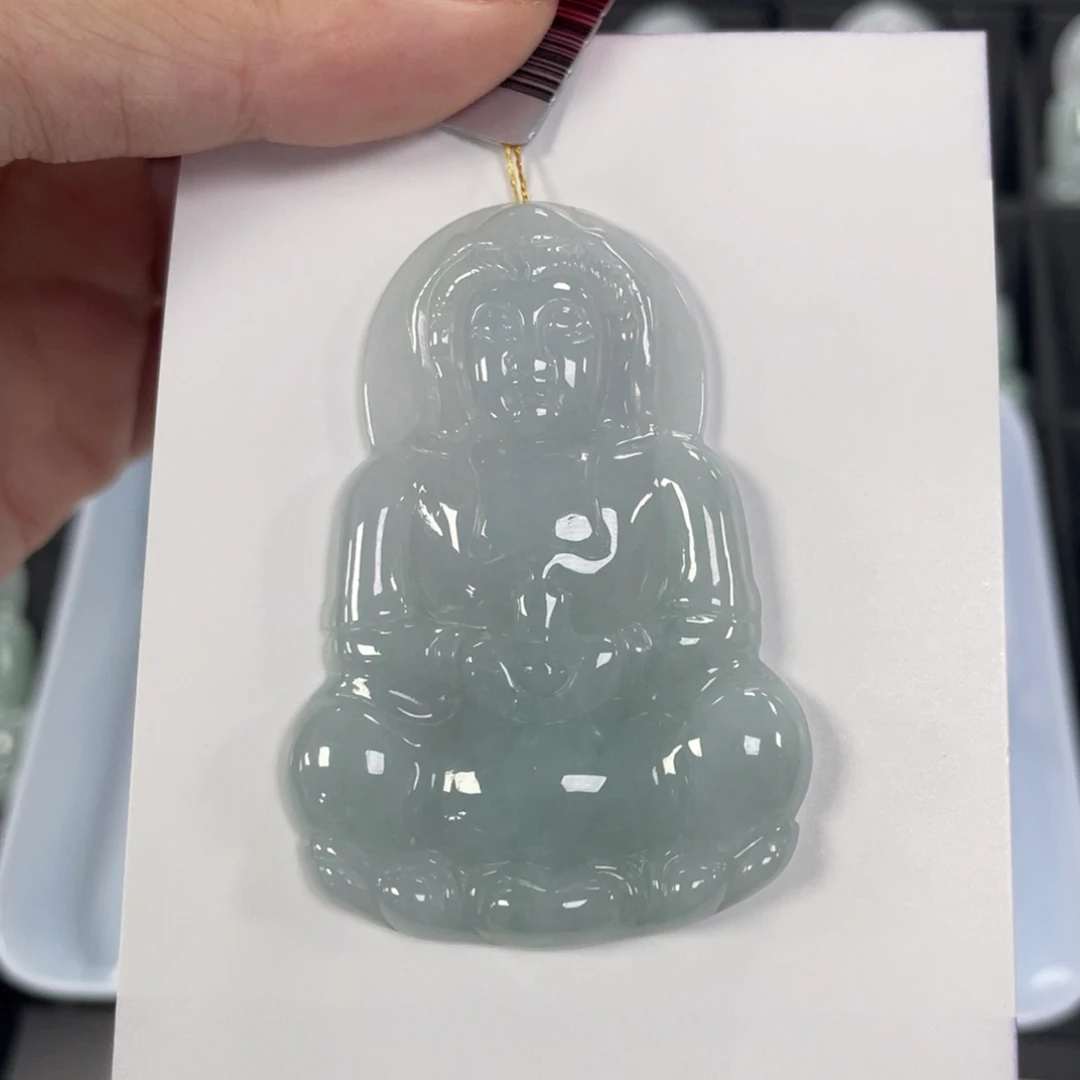 颈饰未镶嵌翡翠观音