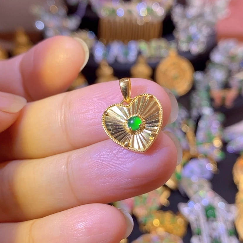 【闪购商品】银S925镶嵌挂件翡翠