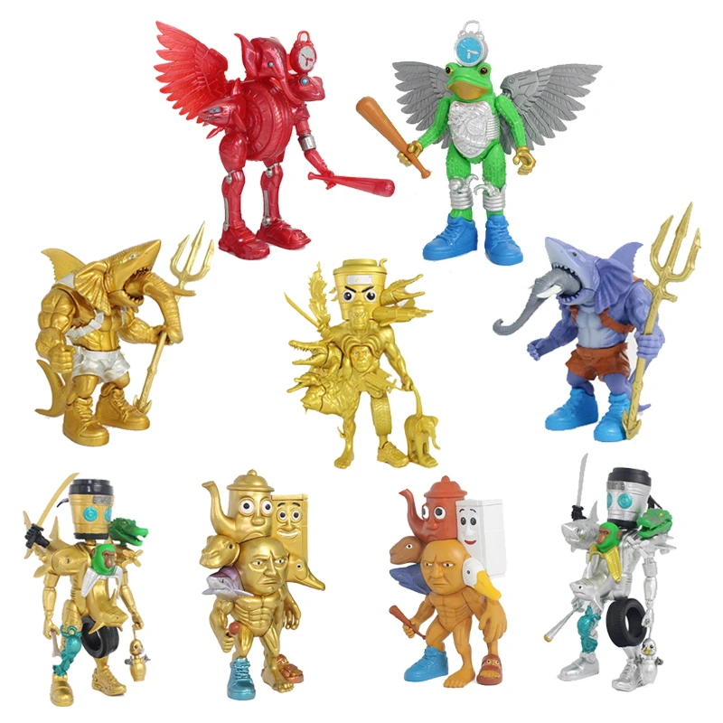 【圆圆妈咪专属】国外山海经多角色合体火焰融合人公仔玩具大号手办