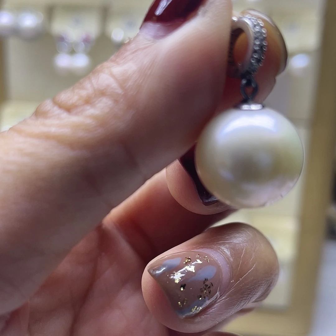 淡水珍珠颈饰银S925镶嵌