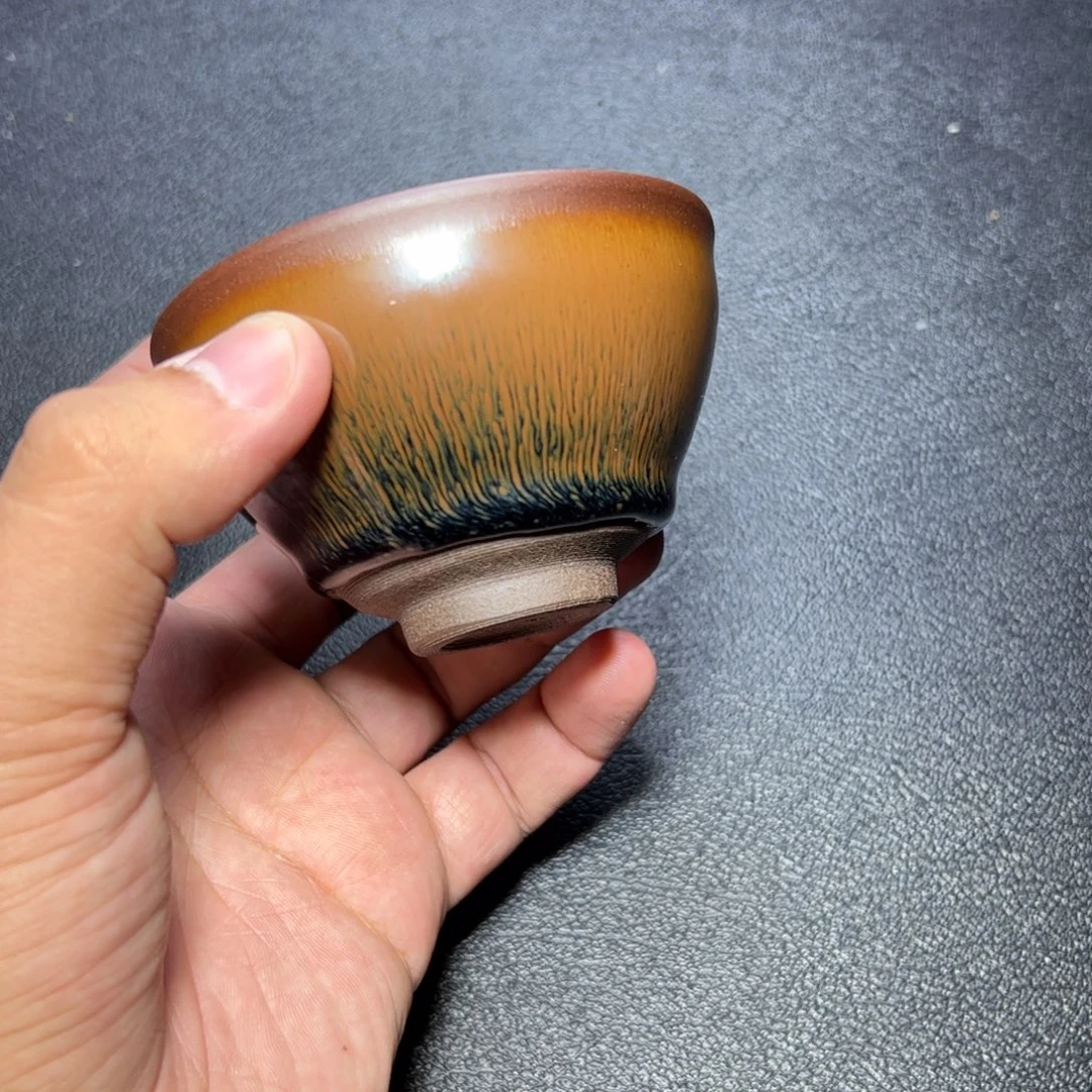 茶盏兔毫建窑建盏主人杯