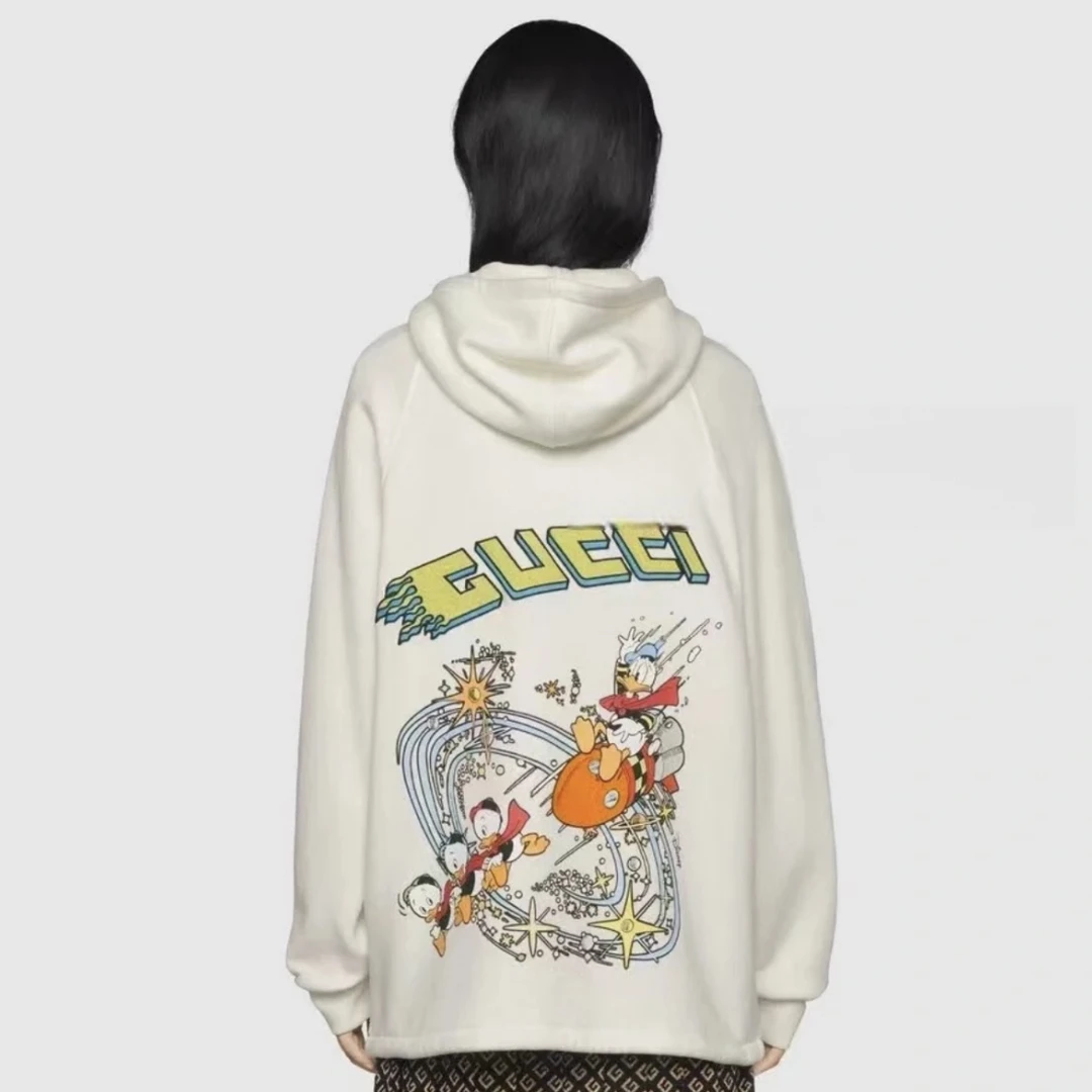 99新 GUCCI/古驰 wzz53 连帽卫衣 棉 L码