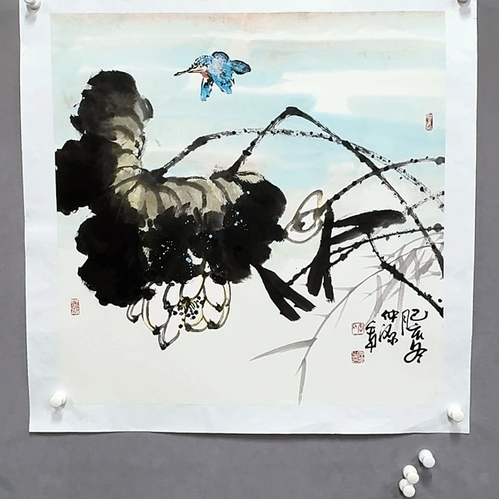 国画亲笔手绘放心去藏