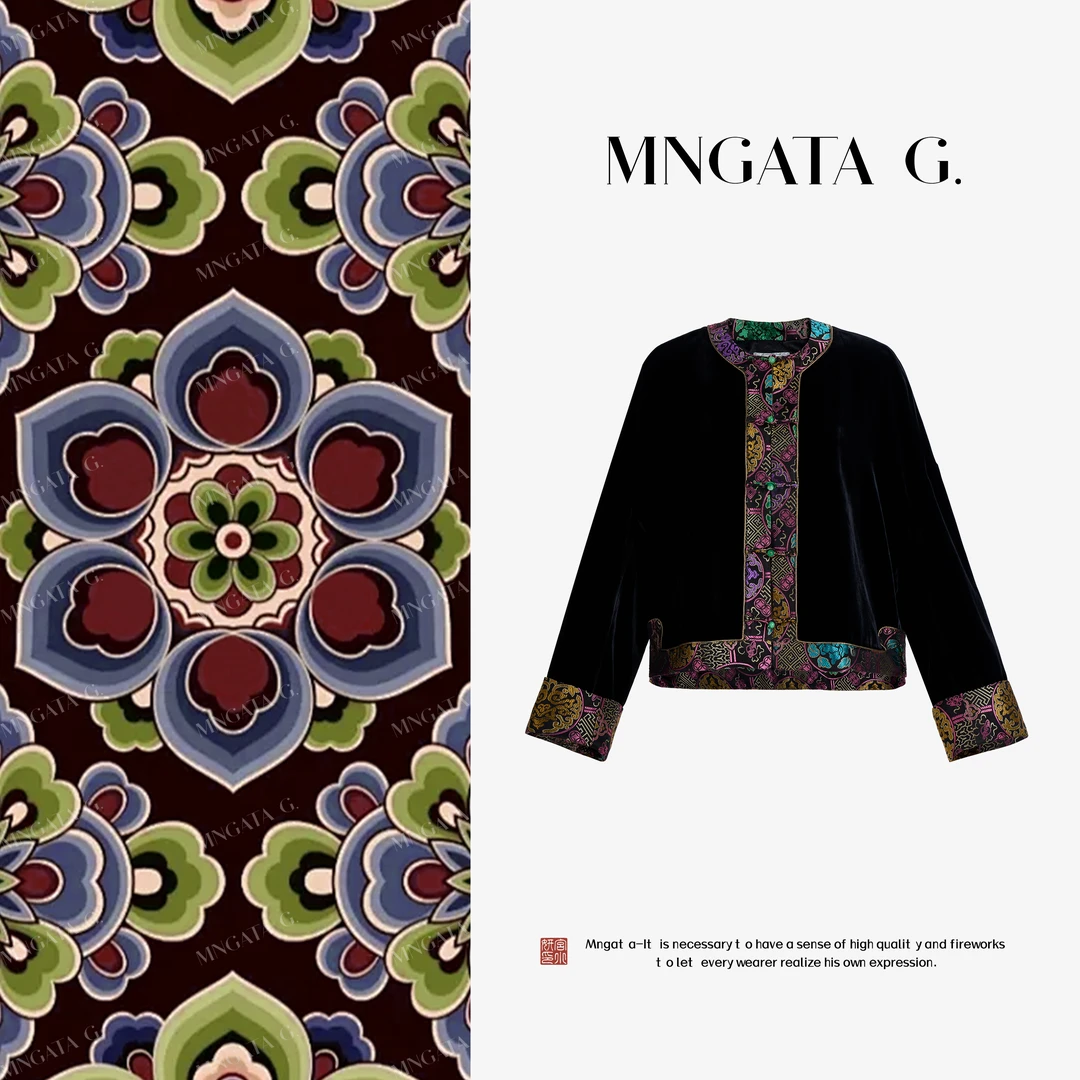 MNGATA G.宫小妍【真丝·空谷幽放】早秋新中式中国风外套5031769