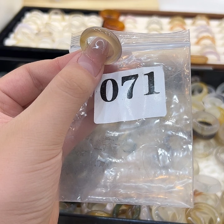 玛瑙/玉髓合金戒指71港12