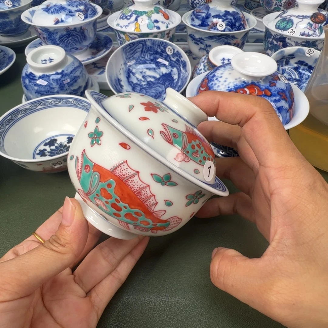 景德镇纯手工纯手绘茶具木木1