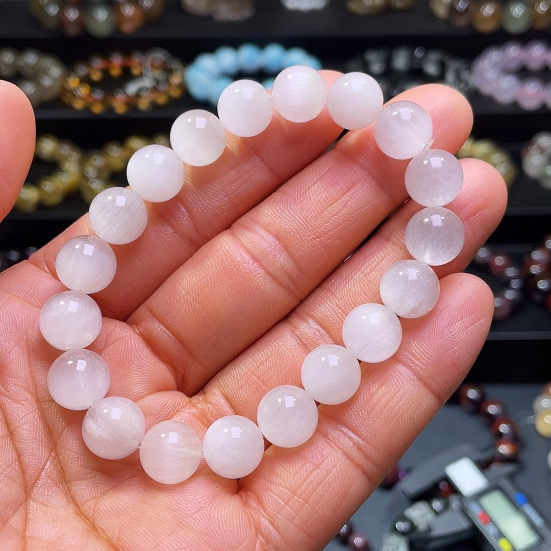 手链未镶嵌水晶白兔毛