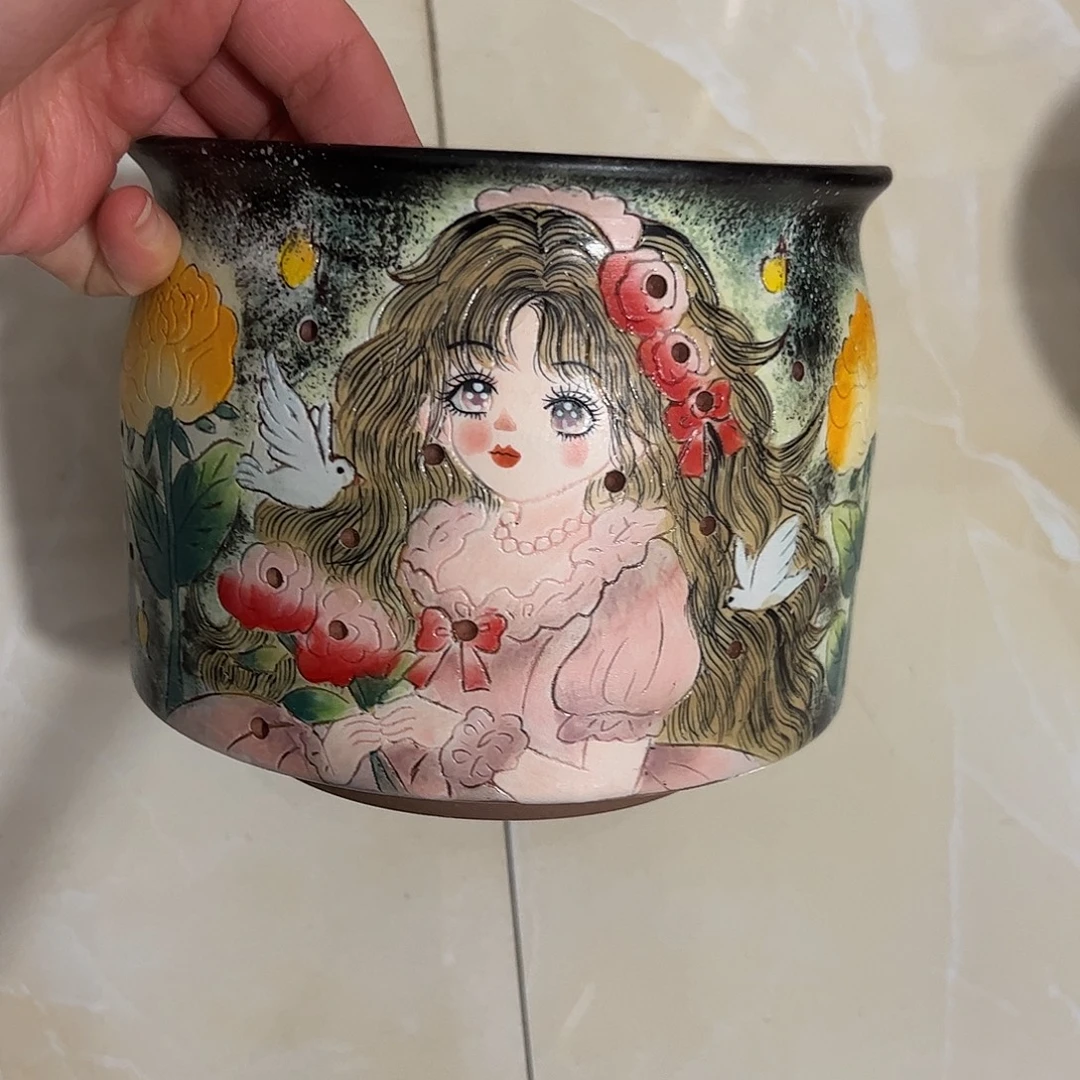 景德镇炫彩手绘口15