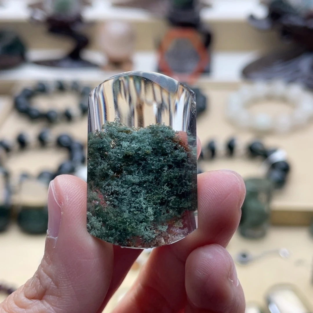 未镶嵌水晶颈饰绿幽灵吊坠