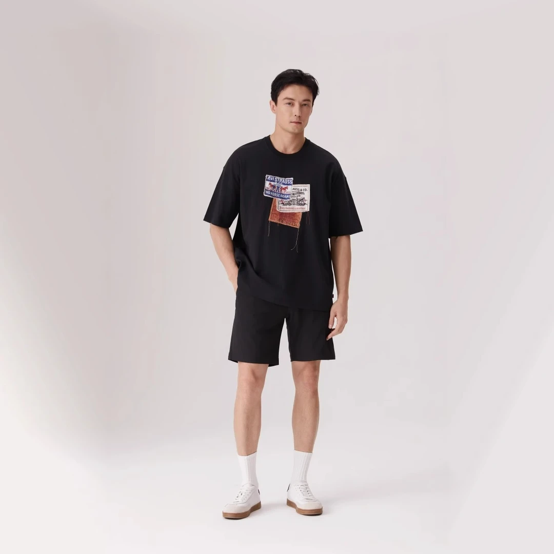 【商场同款】Levi's李维斯25年夏季新款男士潮流短袖百搭T恤002XI