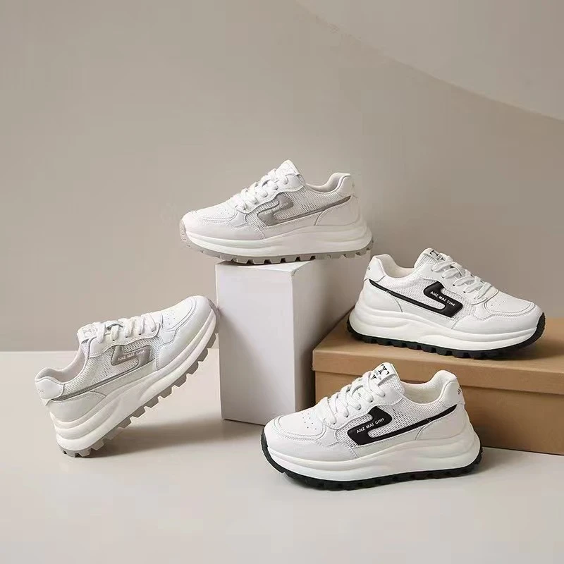 百搭韩版2025春季新款舒适女透气轻便老爹鞋旅游休闲鞋