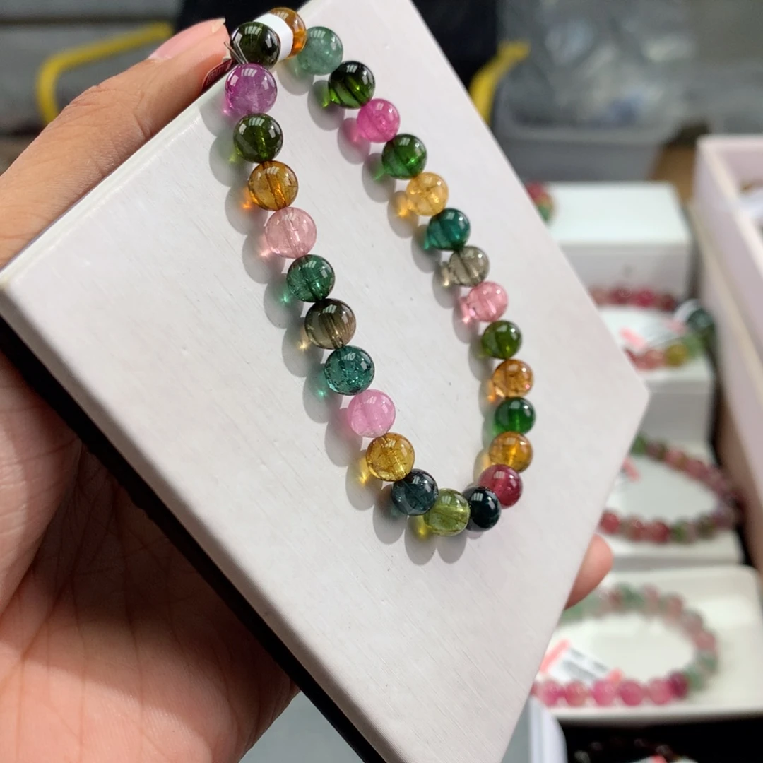 碧玺手链未镶嵌           7mm