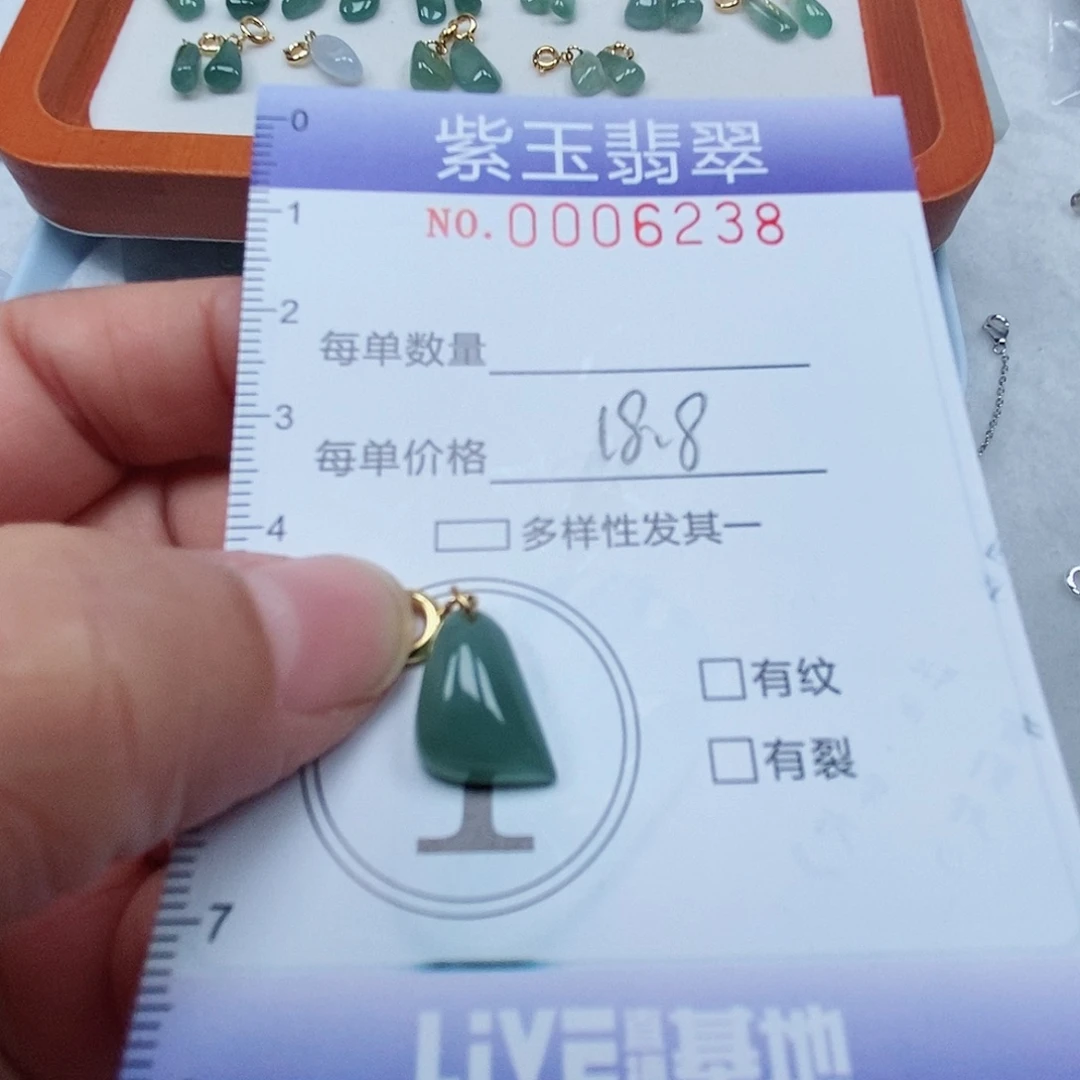 颈饰未镶嵌翡翠冰透随行