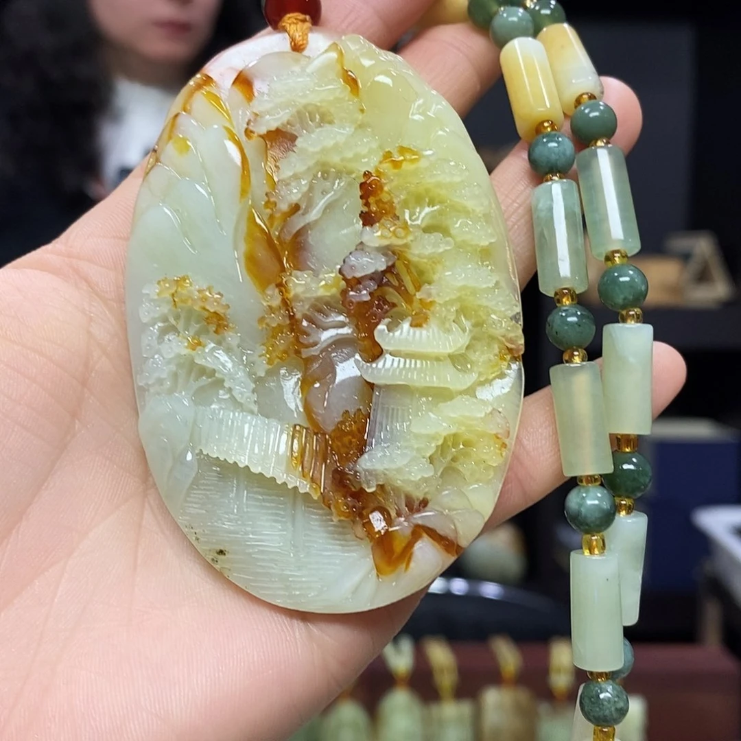 岫玉挂件吊坠未镶嵌