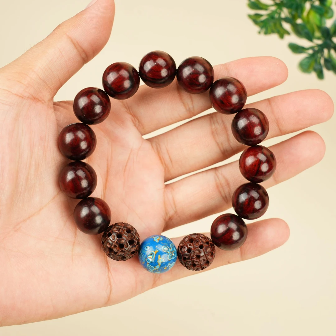 【以礼相待文玩】木蓝单圈1.5-小叶紫檀-手串-gz0094