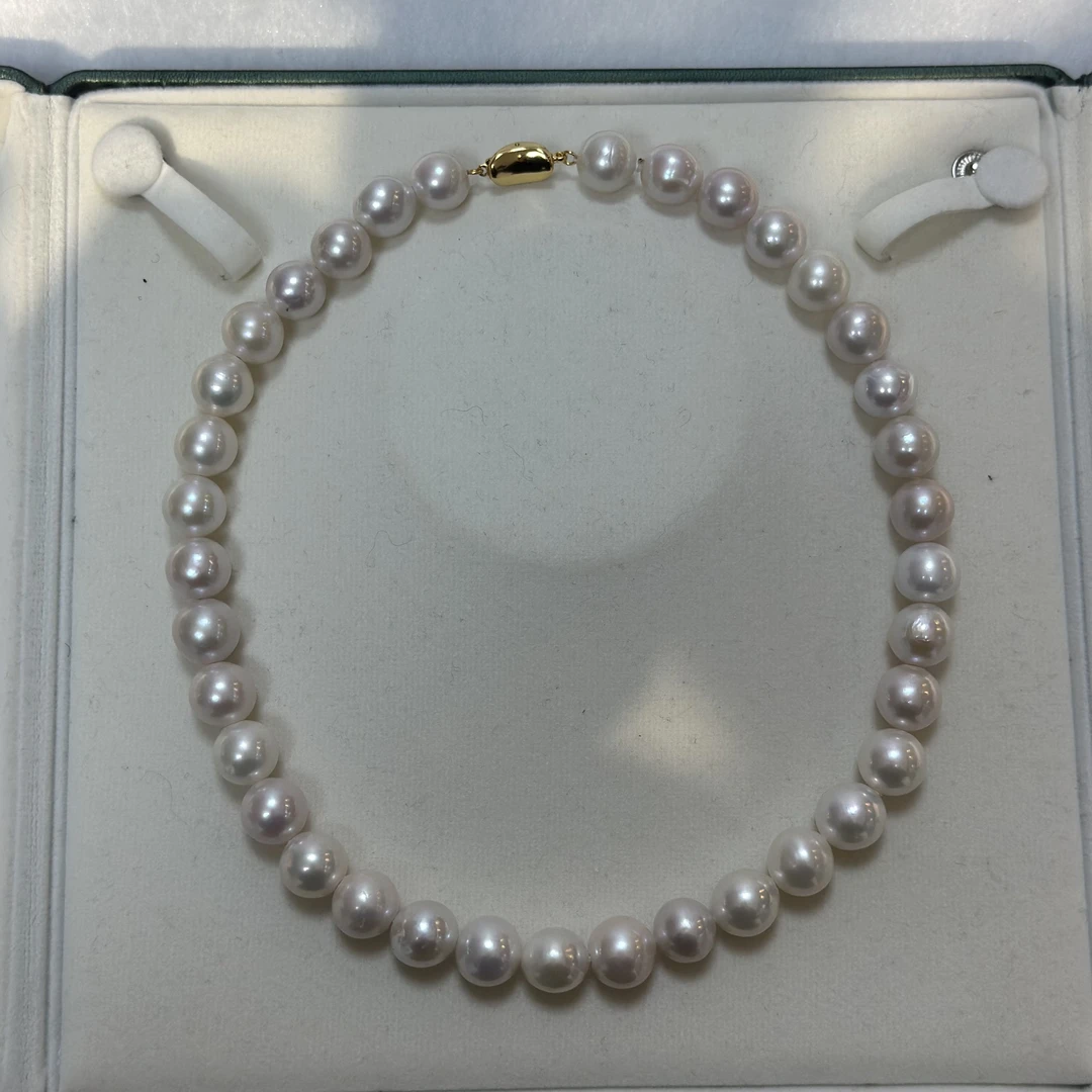 淡水爱迪生大气妈妈珍珠项链11-13mm