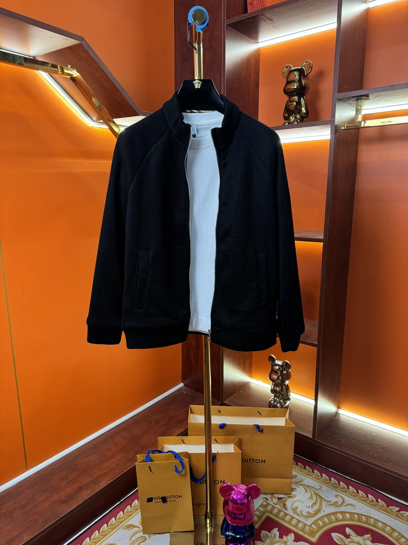 M+25年早春新款时尚百搭轻奢加厚设计师简约休闲针织衫外套