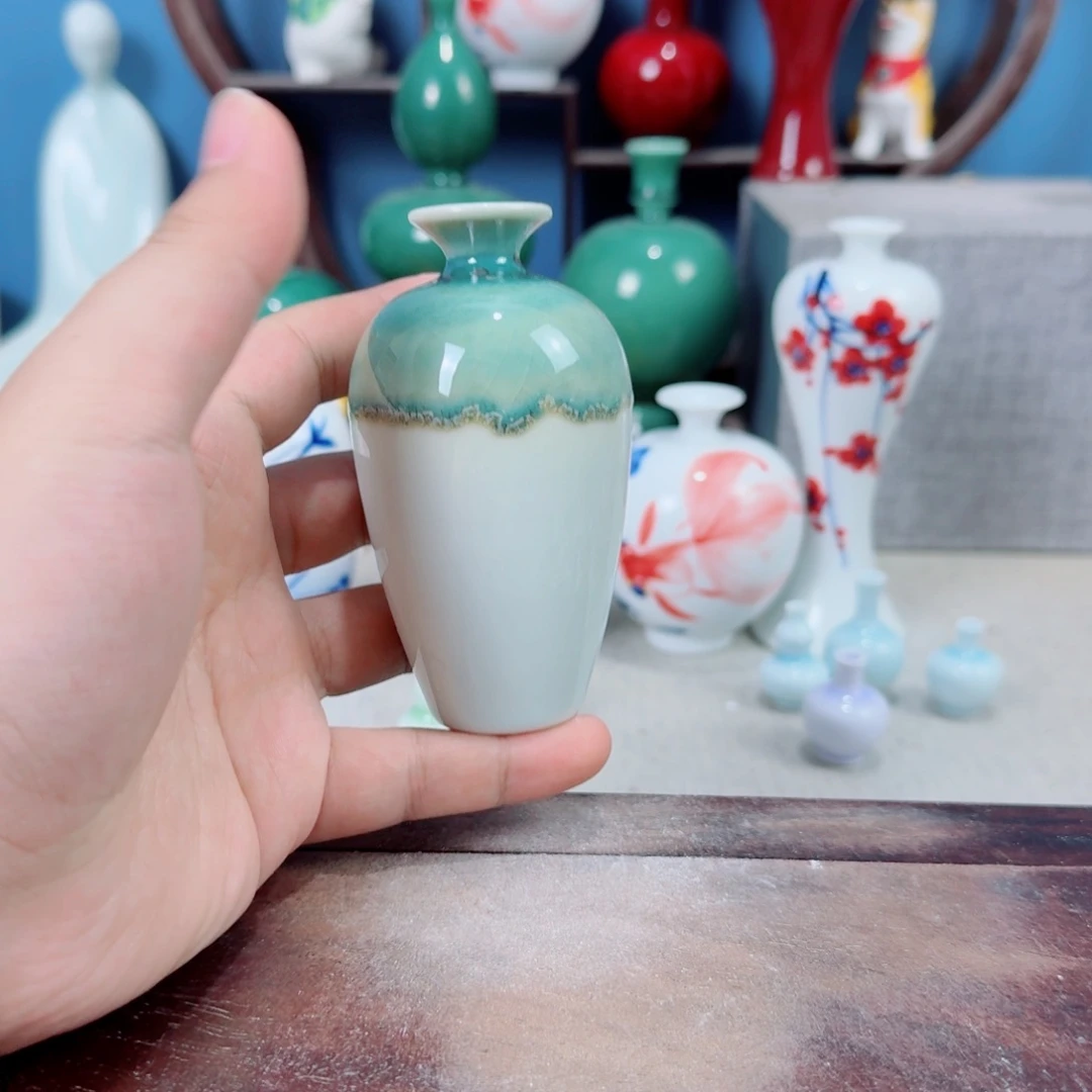 陶瓷手工小花器摆件