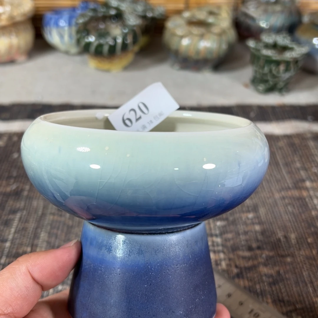 陶瓷口9高9 景德镇手工花盆