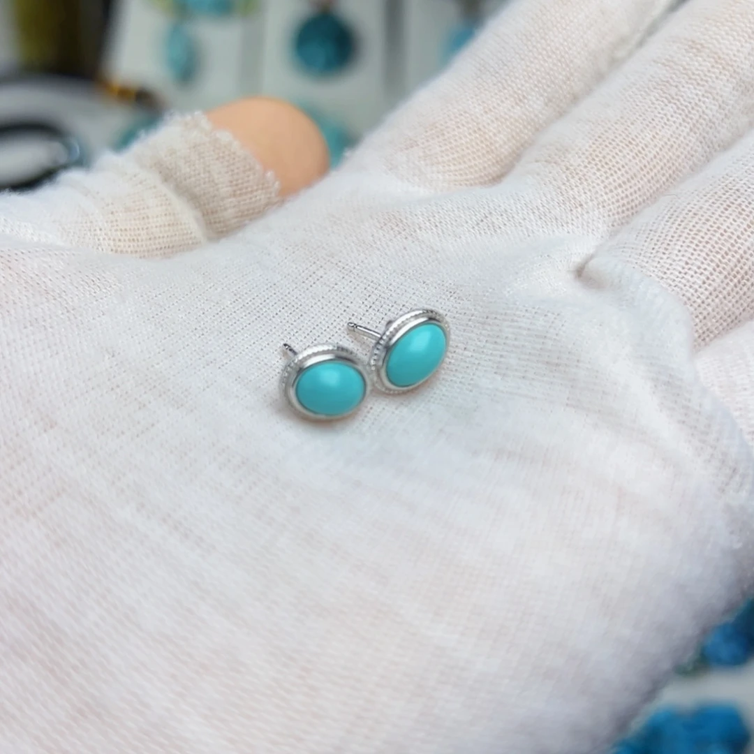 银S925镶嵌绿松石珠宝奇石