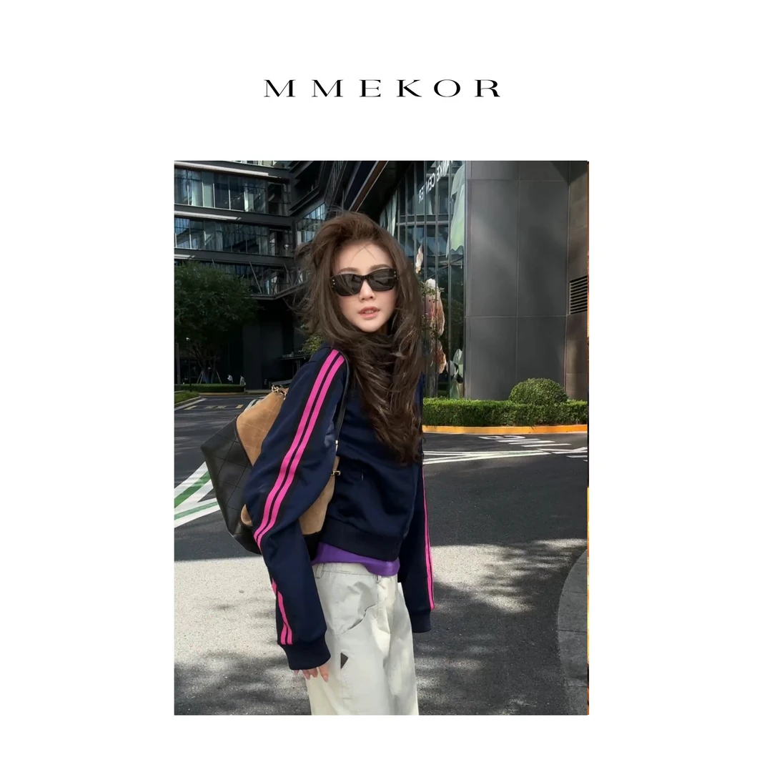 MMEKOR“鬼马青春”外套  2025新款秋款活力常青藤运动上衣 30207