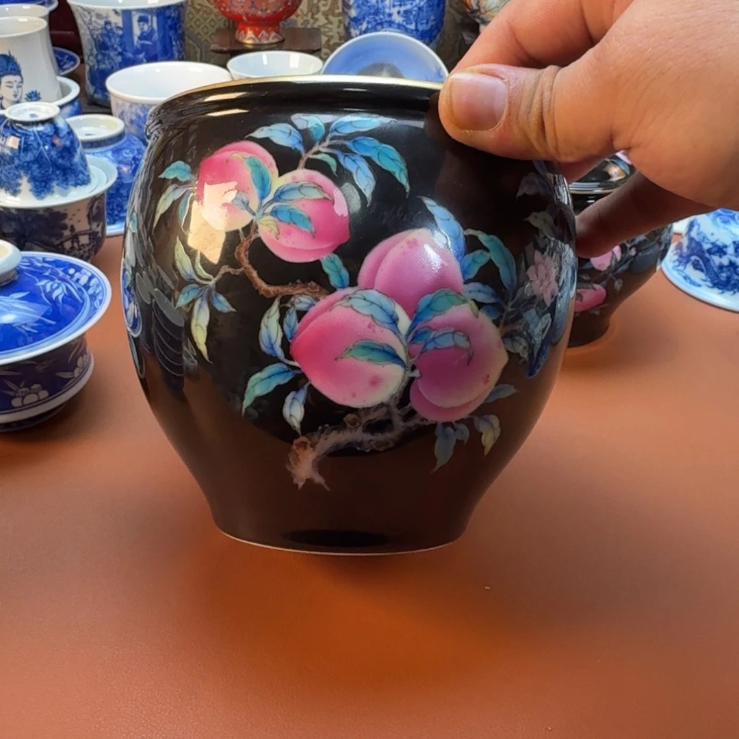 小***杰陶杯子景德镇全手工手绘陶瓷