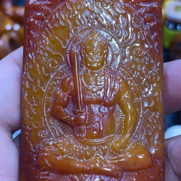 滴血莲花菩提吊坠