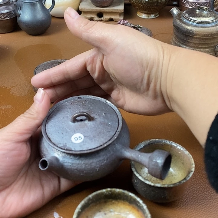 喝***禅川宝福利柴烧茶器