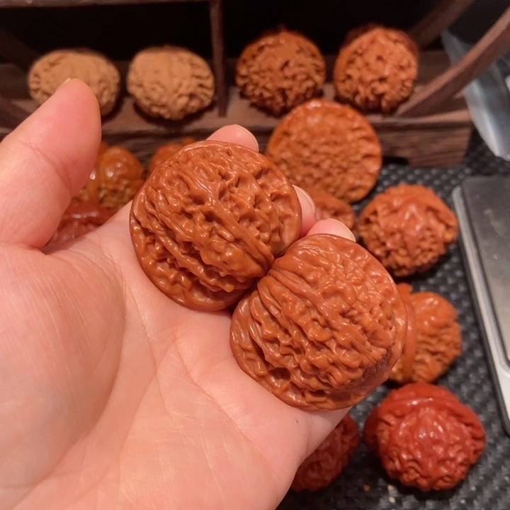 s***s文玩核桃把件41尺寸四座楼1388