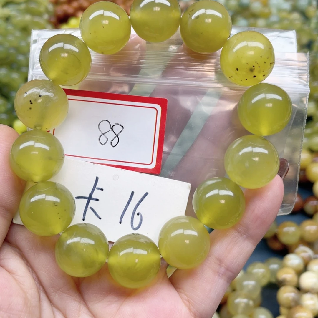 未镶嵌蛇纹石玉手串