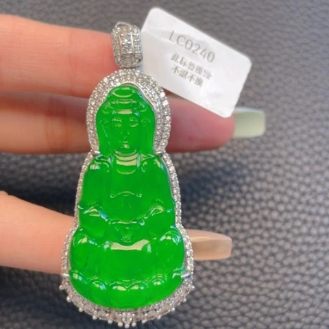 【闪购商品】颈饰银S925镶嵌翡翠