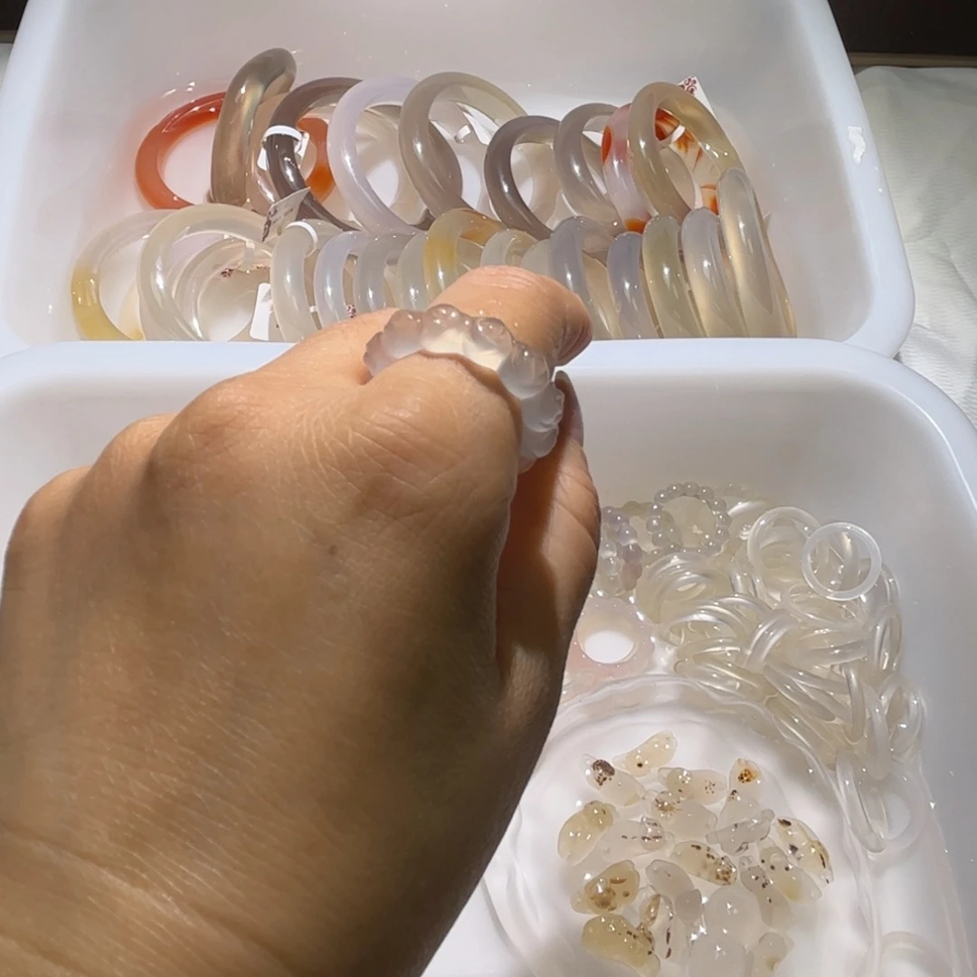 玛瑙/玉髓未镶嵌戒指