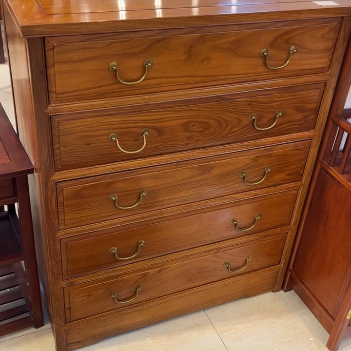 花梨木类柜类家具茹*刺猬紫檀五斗柜