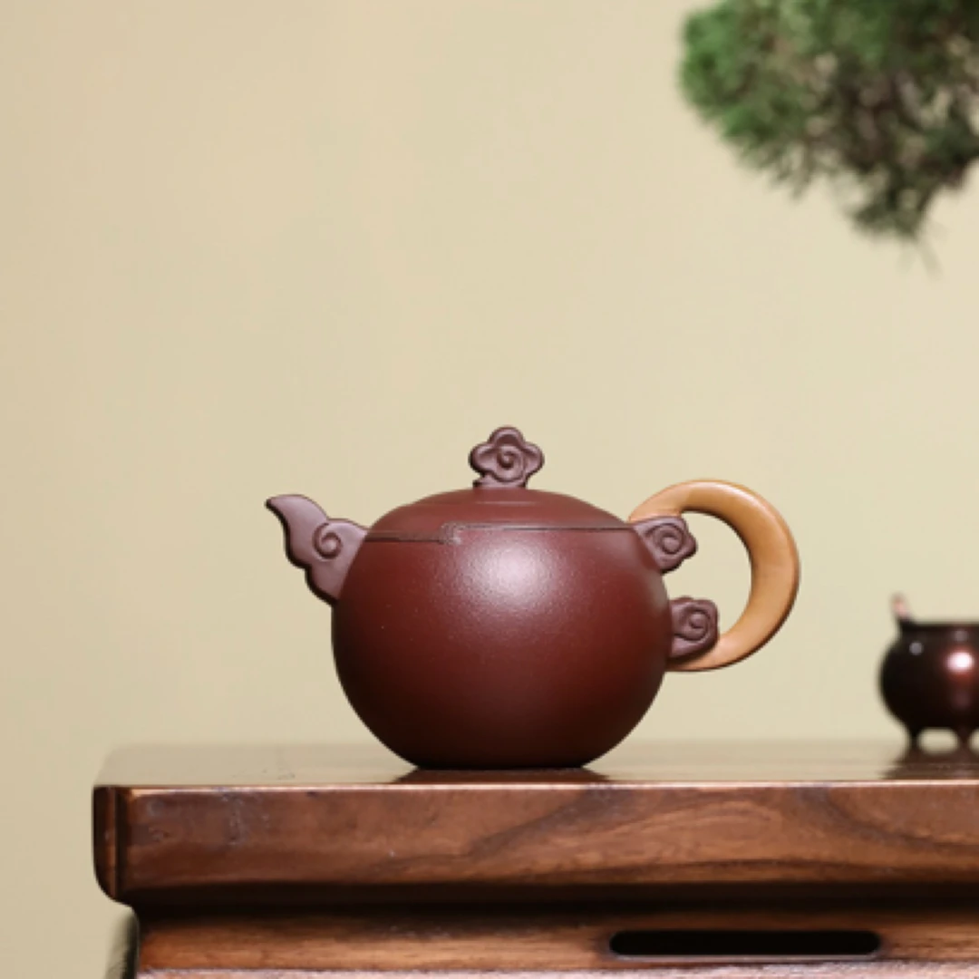 新品 彩云追月 鲍玉华 紫砂壶 原矿家藏底槽清，290cc，