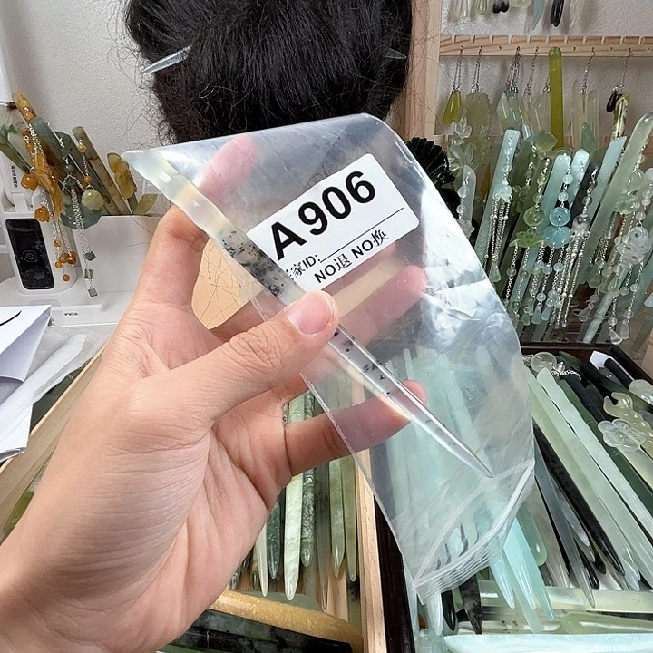 蛇纹石玉发饰未镶嵌—****灯