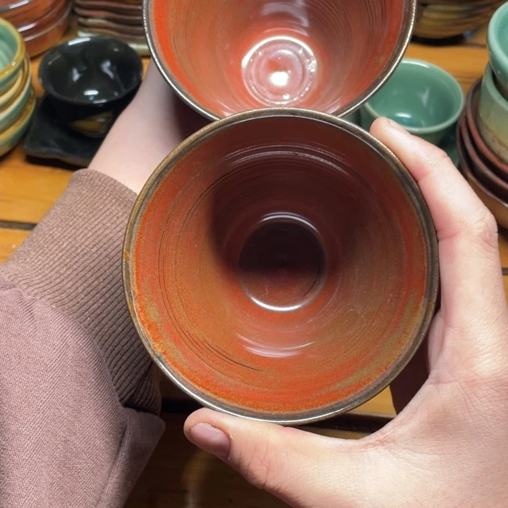 手工艺品钧瓷瓷器微瑕不退不换两只