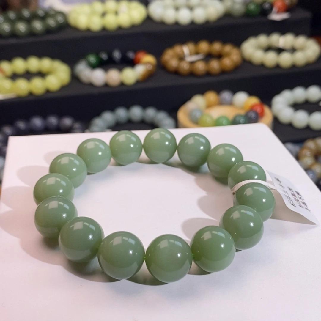 和田玉手串未镶嵌W 14