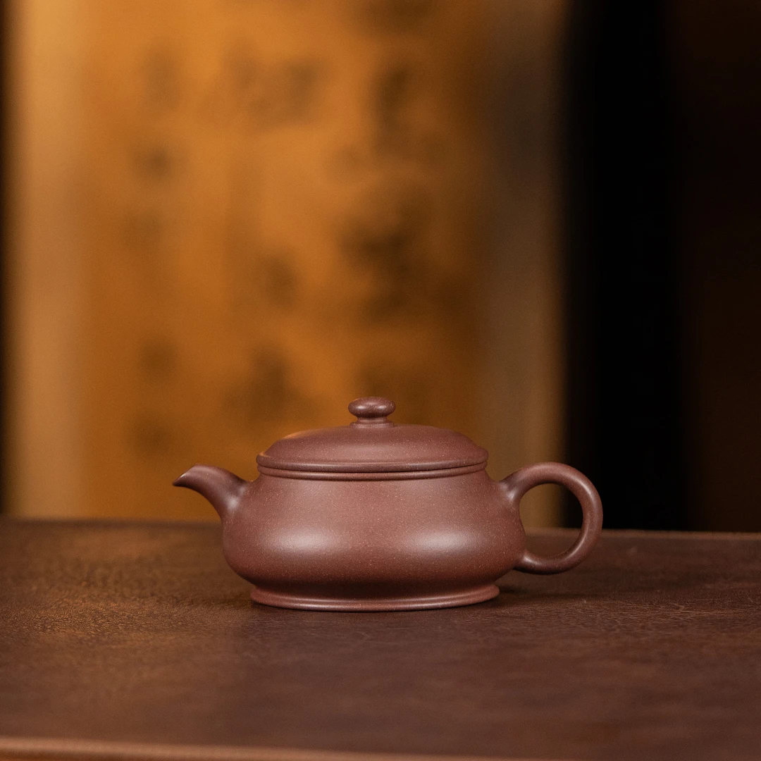 【利贞丨明炉】原矿紫泥 约190cc 手工制 紫砂壶 茶具QO