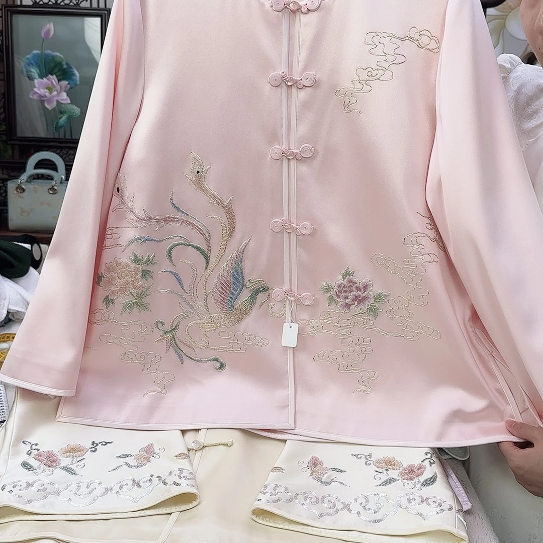 苏绣3，真丝外套胸围104