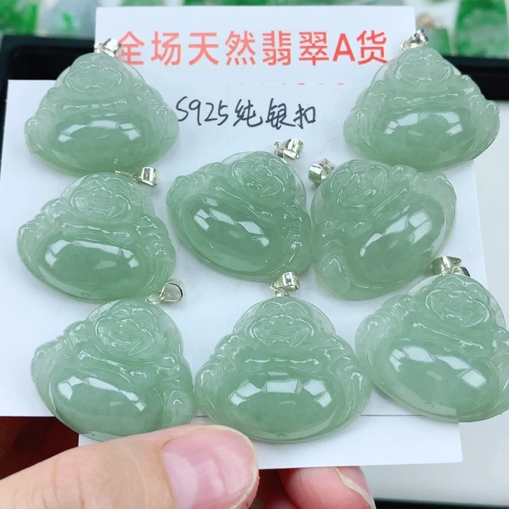 翡翠挂件银S925镶嵌多样性发其1