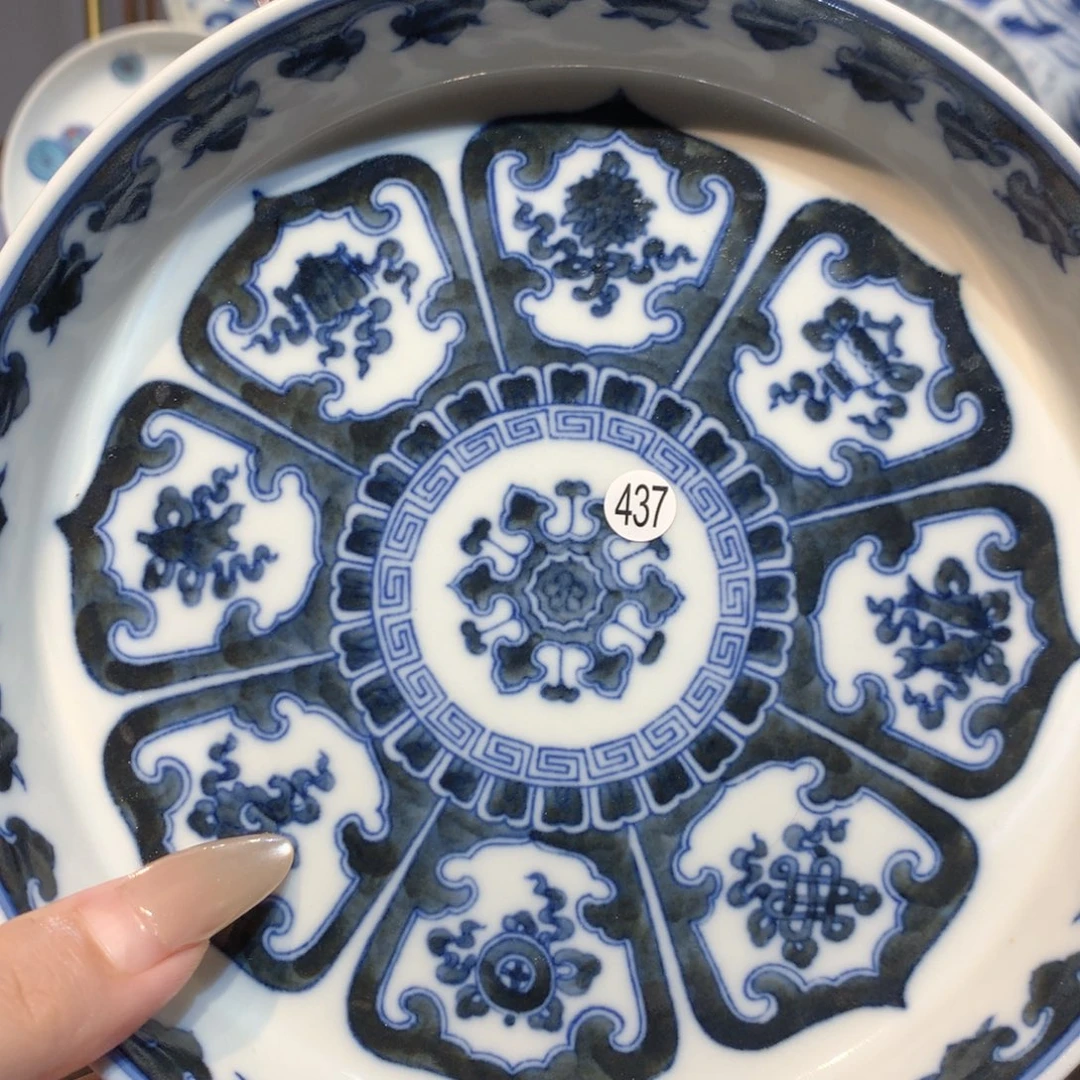 9***）437青花八宝壶承cy505