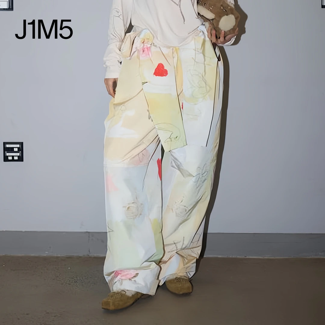 J1M5买手店 OPEN YY 25秋冬 满身图案裹身长裤 设计师品牌