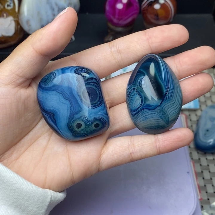 梦***来未镶嵌原石玛瑙/玉髓打孔不退不换